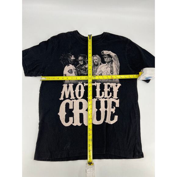 Vintage Motley Crue Las Vegas Tour Short Sleeve Cotton T Shirt Size XL Black - Picture 6 of 8